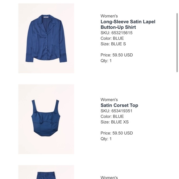 Abercrombie satin corset top - Picture 2 of 6